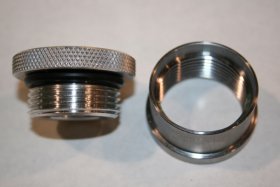 1-3/4" Aluminum Cap and Steel Bung