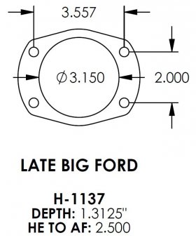 Late Big Ford 3.150 Bearing Housing Ends